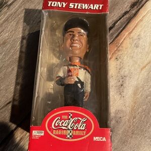 Vintage Tony Stewart Coca Cola Racing Nascar Bobble Head Knockers